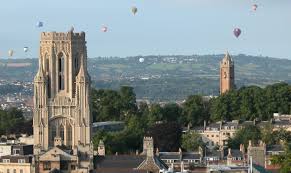 Landmarks within Bristol - The Wills Memorial Building and Cabot Tower